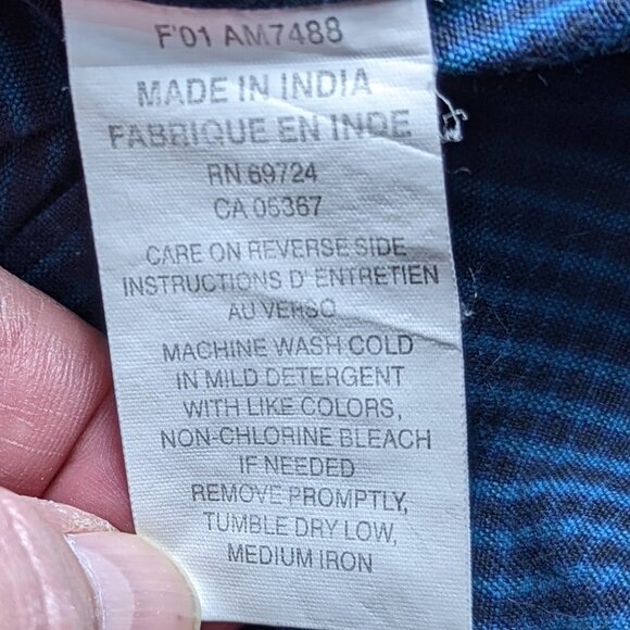 COLUMBIA SPORTSWEAR COMPANY Cotton Button Down Shirt Blue Stripe Size XXL - Picture 11 of 14